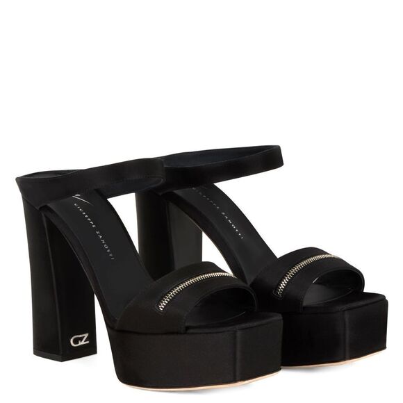 Giuseppe Zanotti Tytania Black Platform Heels 42 - Picture 1 of 11